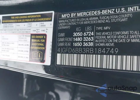 2024 Mercedes-Benz Amg Gle 53 Coupe 4Matic+ из США, поврежденный, VIN 4JGFD6BB3RB184749